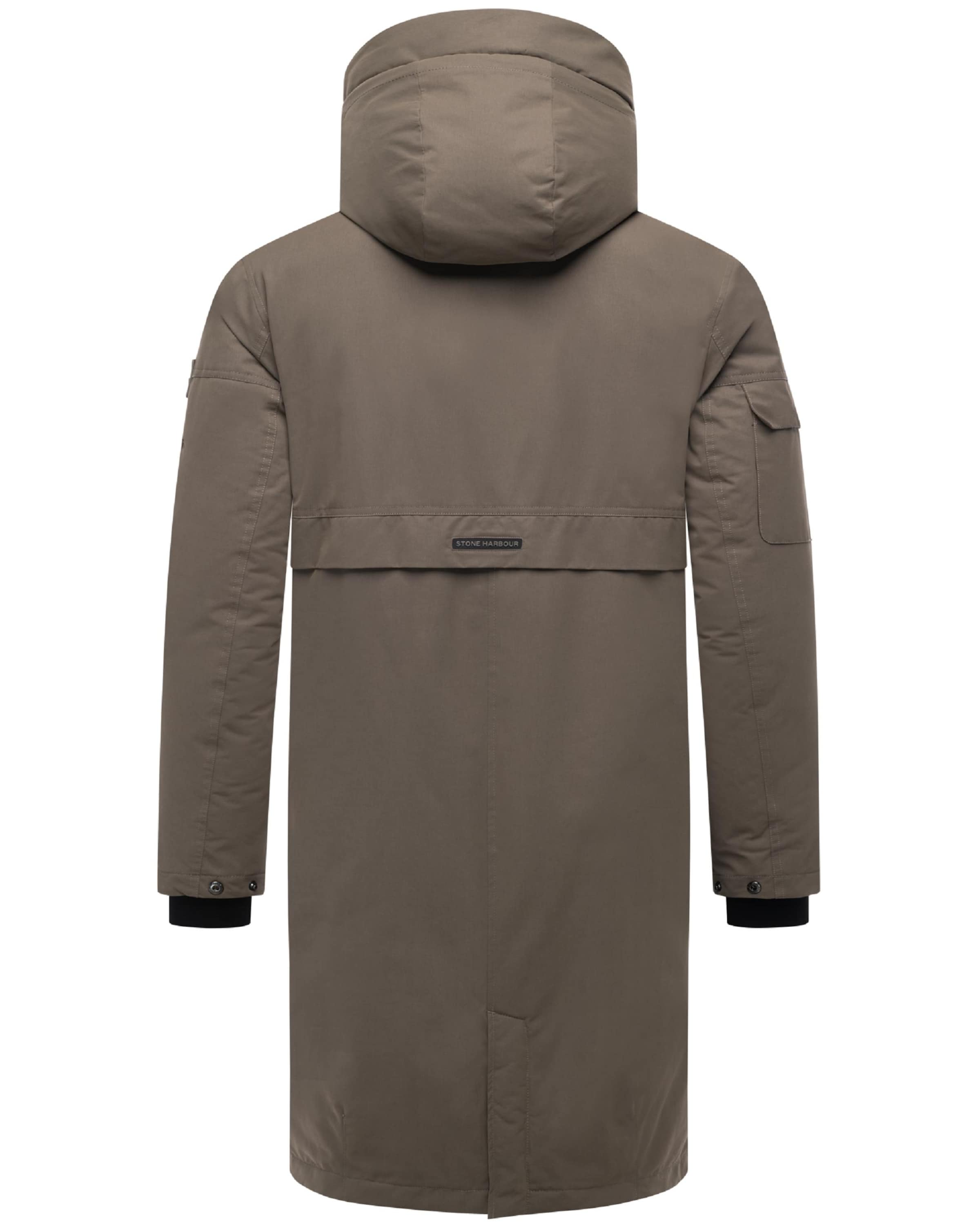 STONE HARBOUR - Sobretudo de inverno 'Cyriaan XX' em castanho