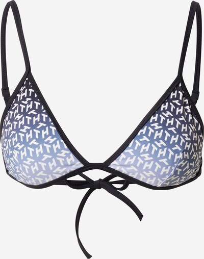 Tommy Hilfiger Underwear Hauts de bikini en bleu-gris / noir / blanc, Vue avec produit