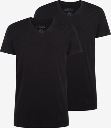 T-Shirt 'Velo' Bamboo basics en noir : devant