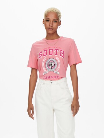 ONLY Shirt in Pink: front