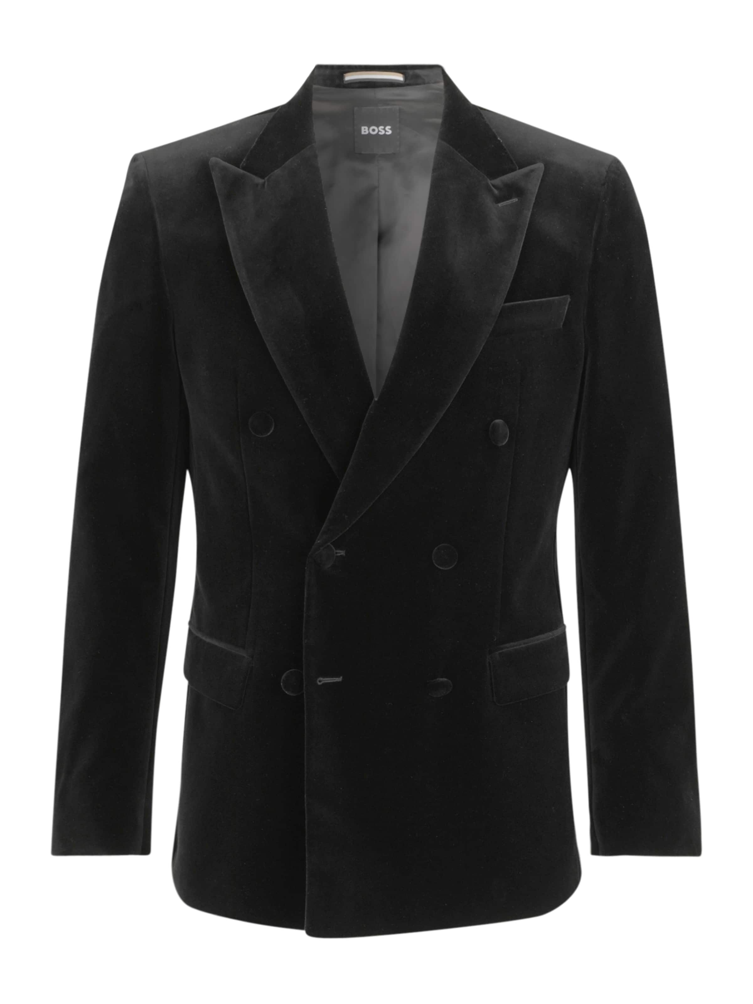 BOSS Rovný strih Sako &#x27;H-Hutson-DB-254&#x27; - Čierna: predná strana