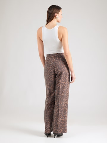 JJXX Wide leg Παντελόνι πλισέ 'JXELLIS' σε καφέ