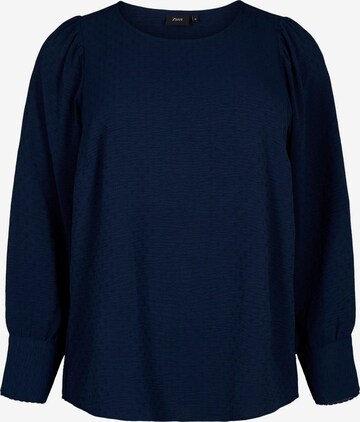 Zizzi Blouse 'CAFILUKKA' in Blue: front