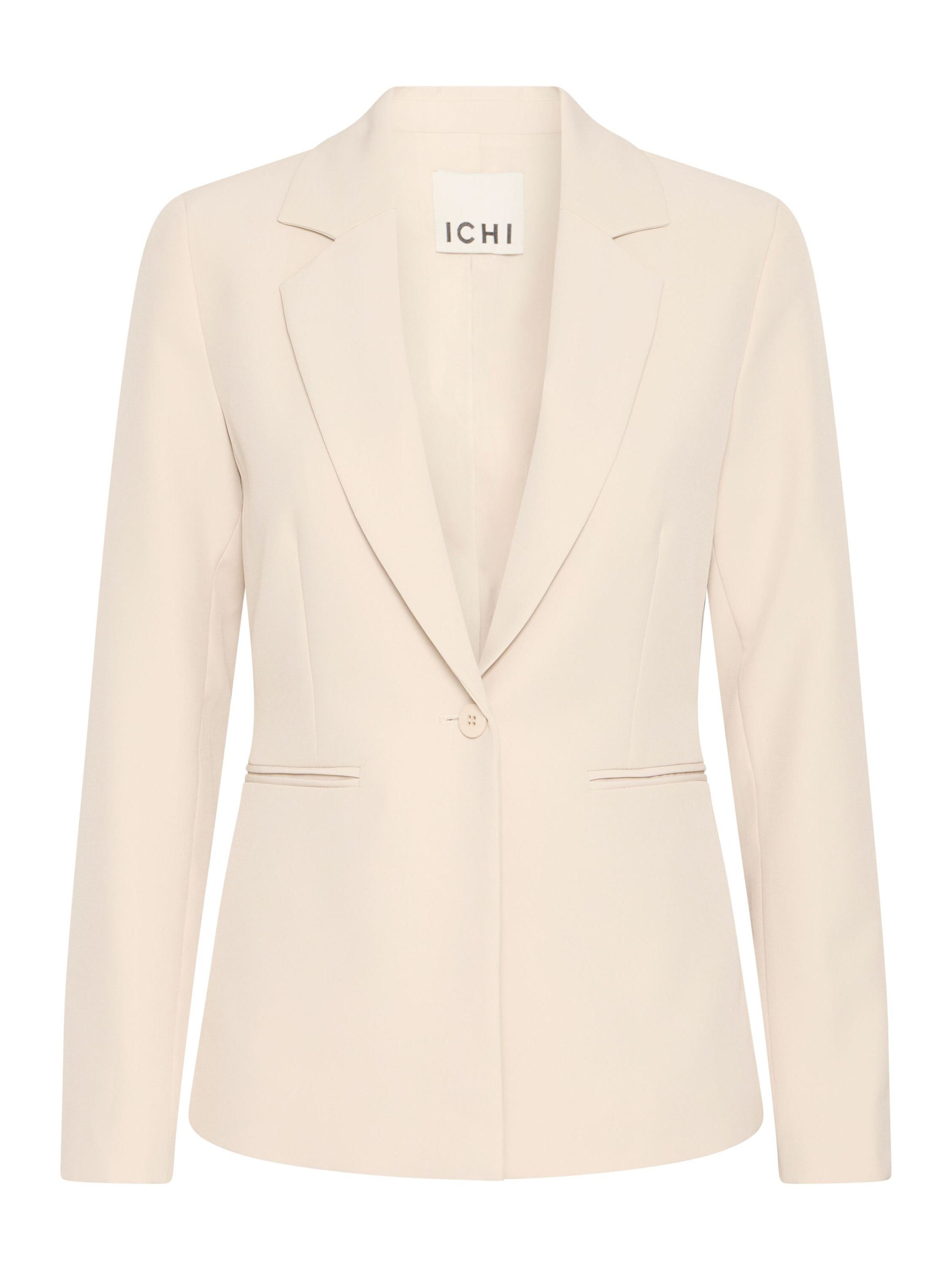 ICHI Slimfit Blazers 'Lexi' in Beige: voorkant