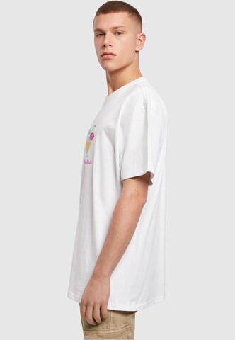 Merchcode T-Shirt 'Pina Colada' in Weiß