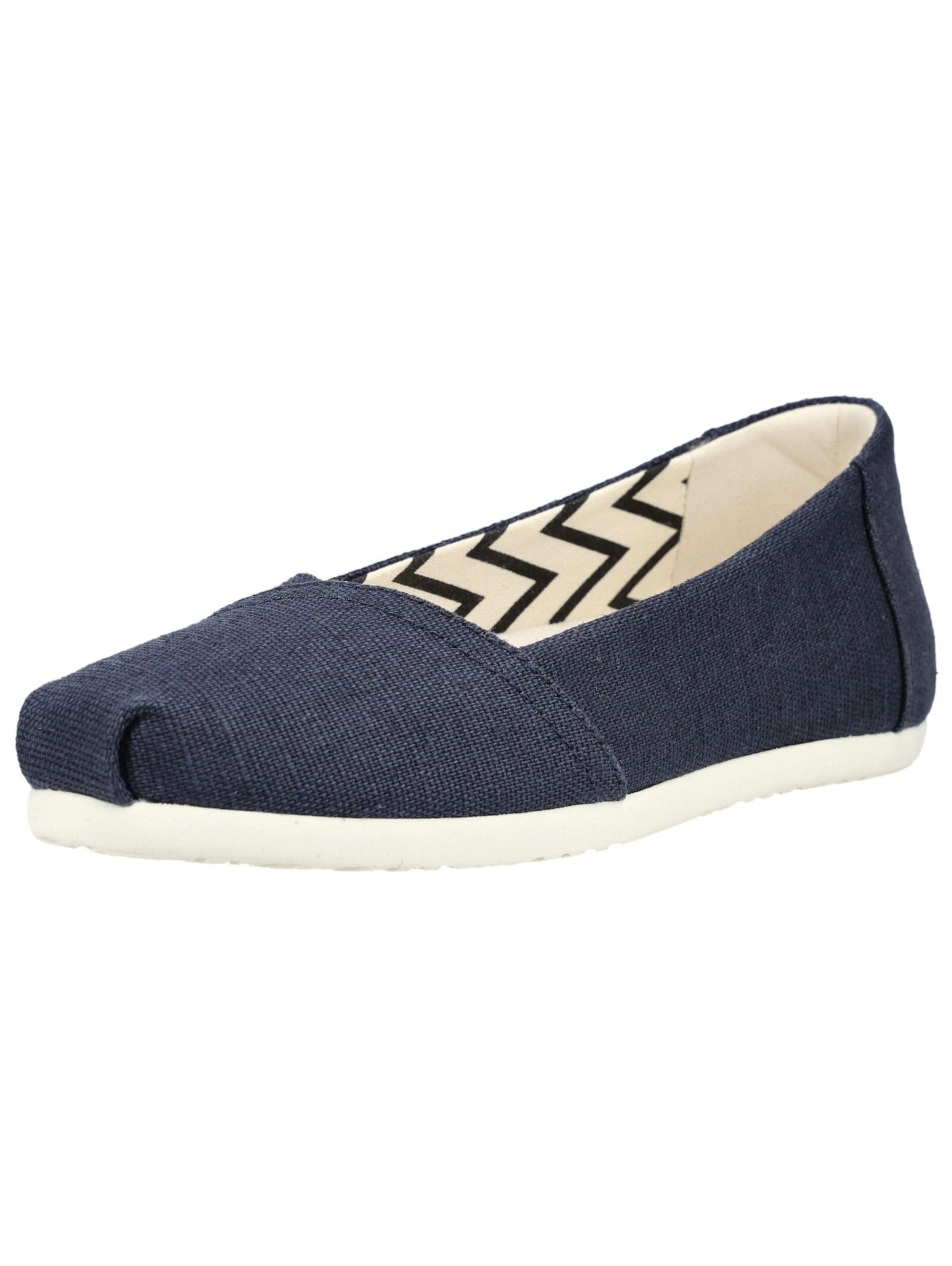 Chaussure basse TOMS en bleu : devant