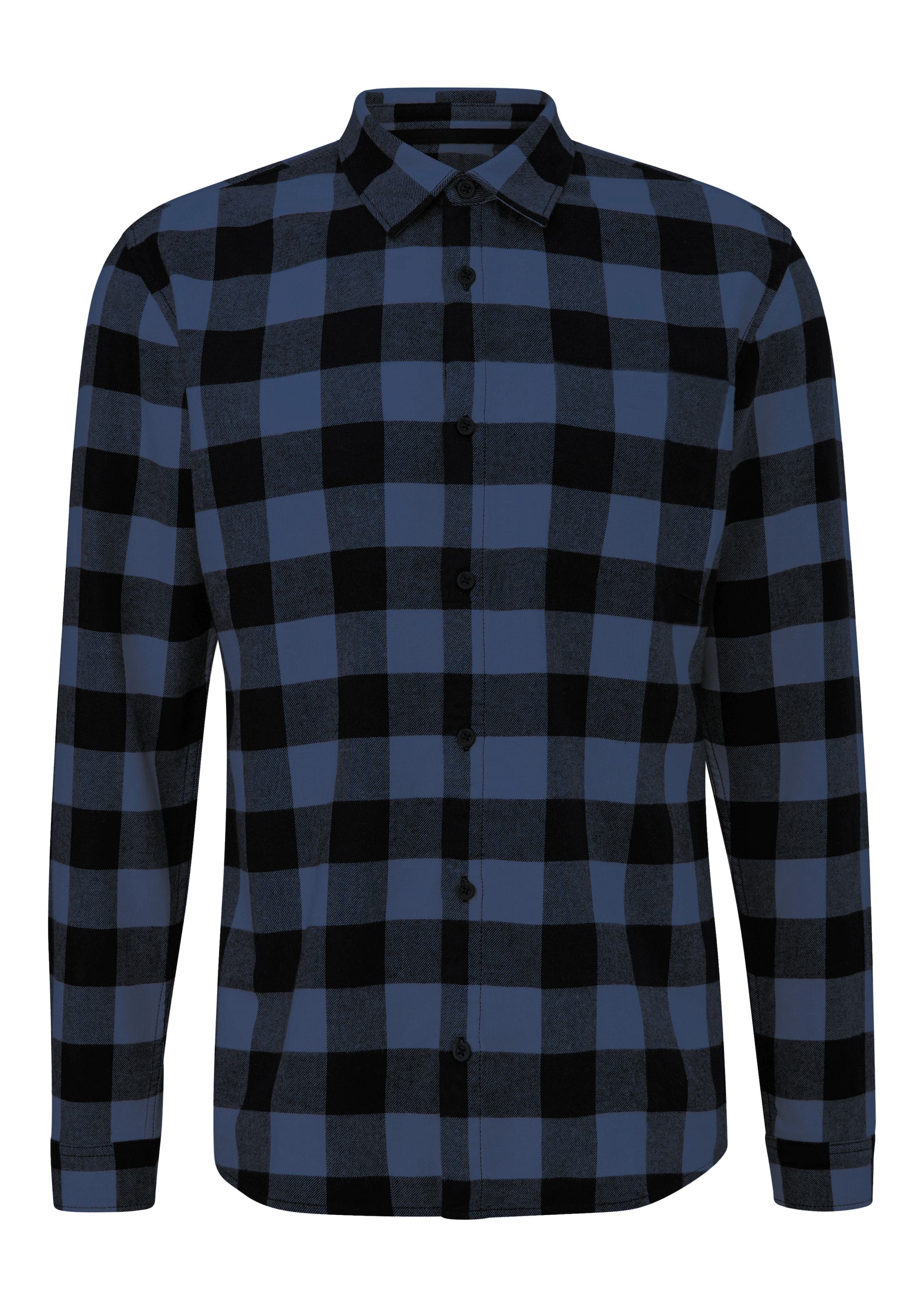 QS Regular fit Button Up Shirt in Blue: front