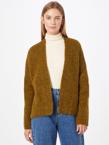 Herrlicher Knit Cardigan 'Alissa' in Green: front