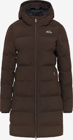 ICEBOUND Winter Coat in Brown: front