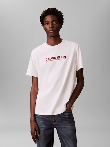 Calvin Klein Μπλουζάκι '30s' σε λευκό: μπροστά