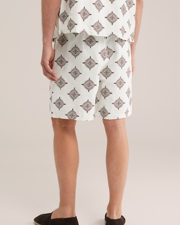 Loosefit Pantalon WE Fashion en blanc