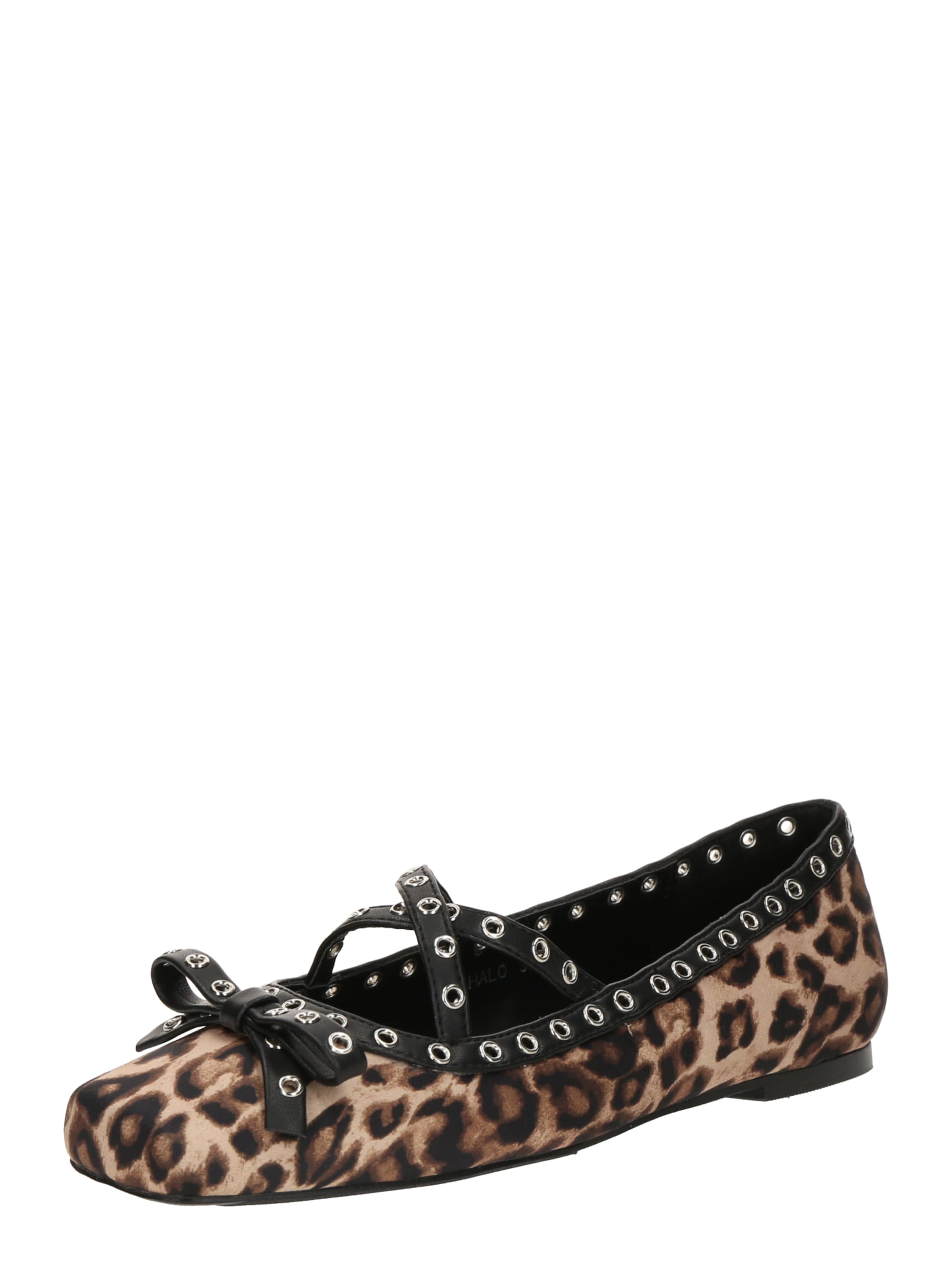 ruda Raid Balerinos su dirželiais 'HALO': priekis