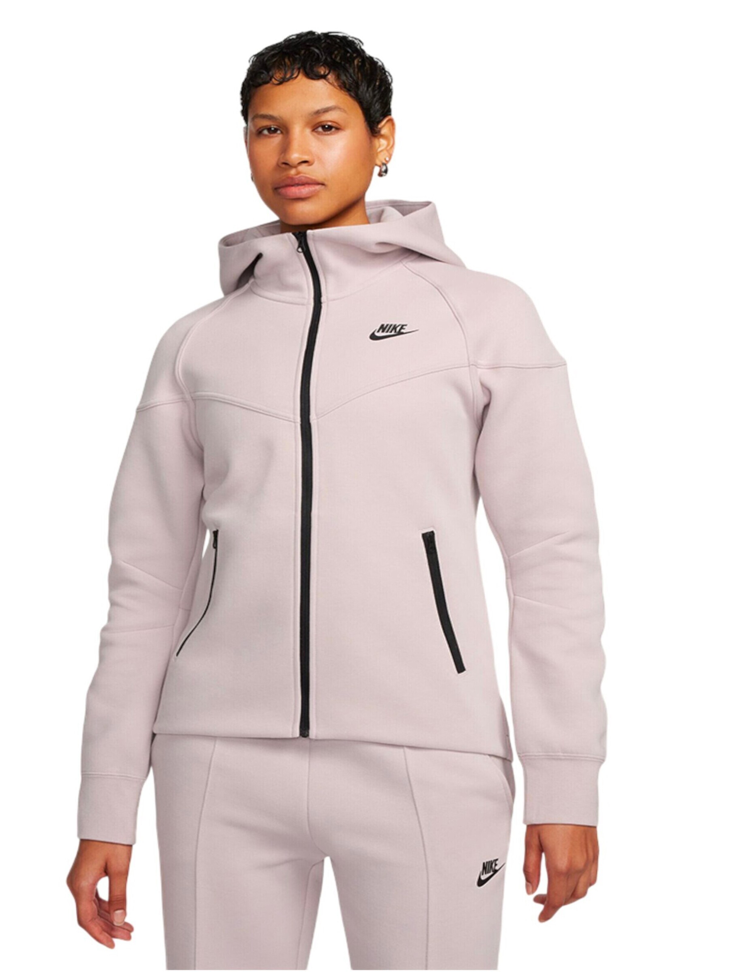 Nike Sportswear Sweatvest 'TCH FLC' in Lila: voorkant