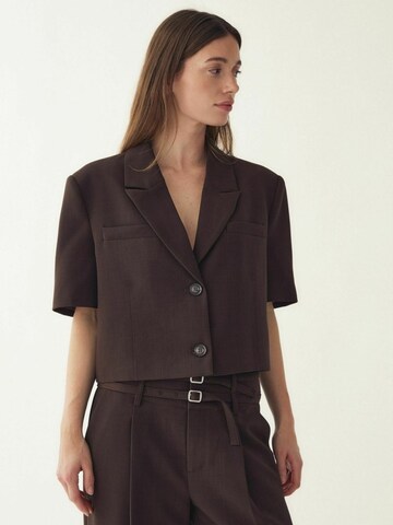 Noella Bleiseri ' N-Leanne Crop Blazer ' värissä ruskea