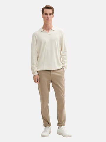 TOM TAILOR Slimfit Hose 'Travis' in Beige