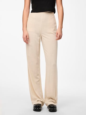 PIECES Wide leg Pants 'VINSTY' in Beige: front