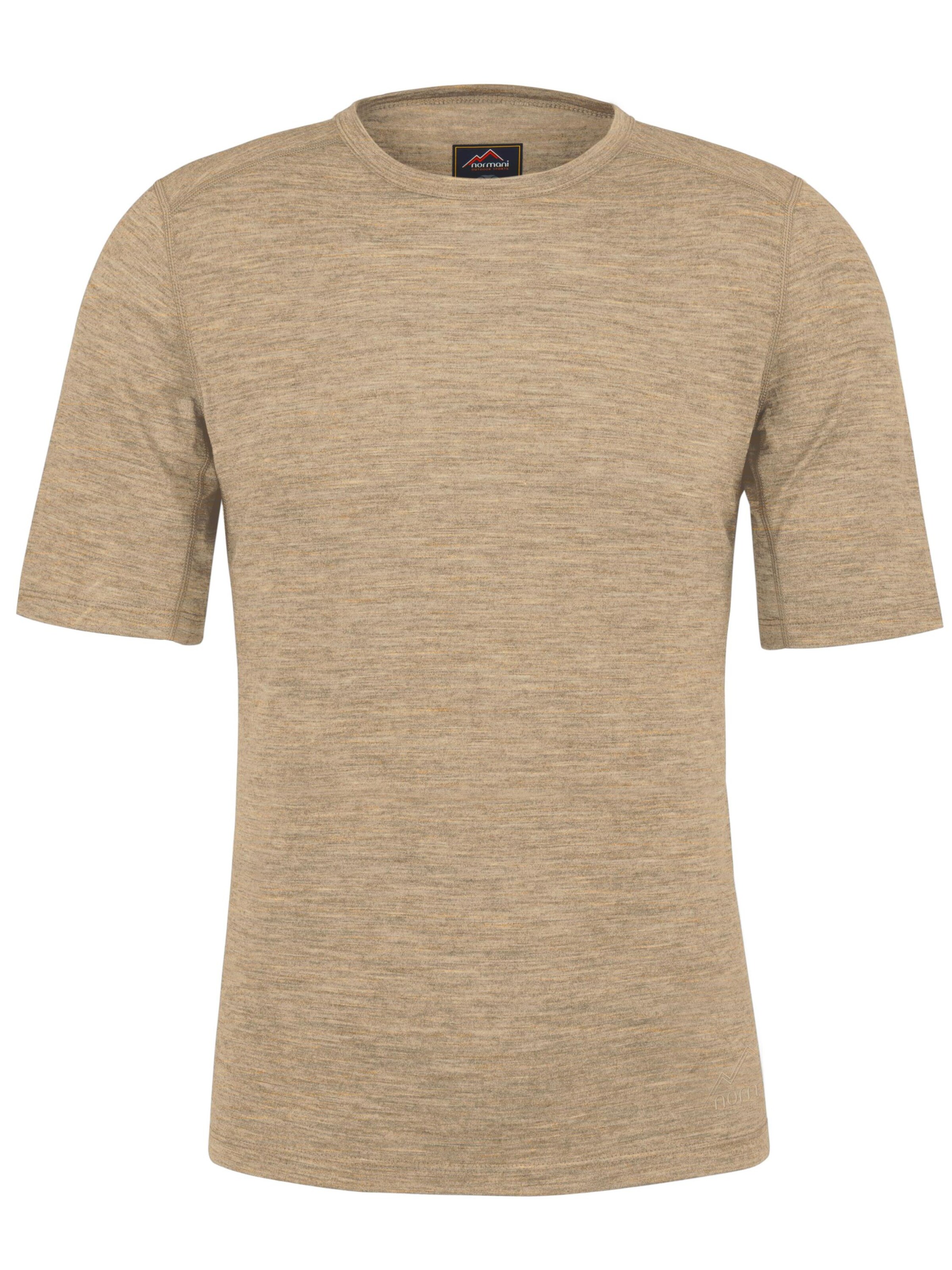 normani Functioneel shirt 'Darwin' in Beige: voorkant