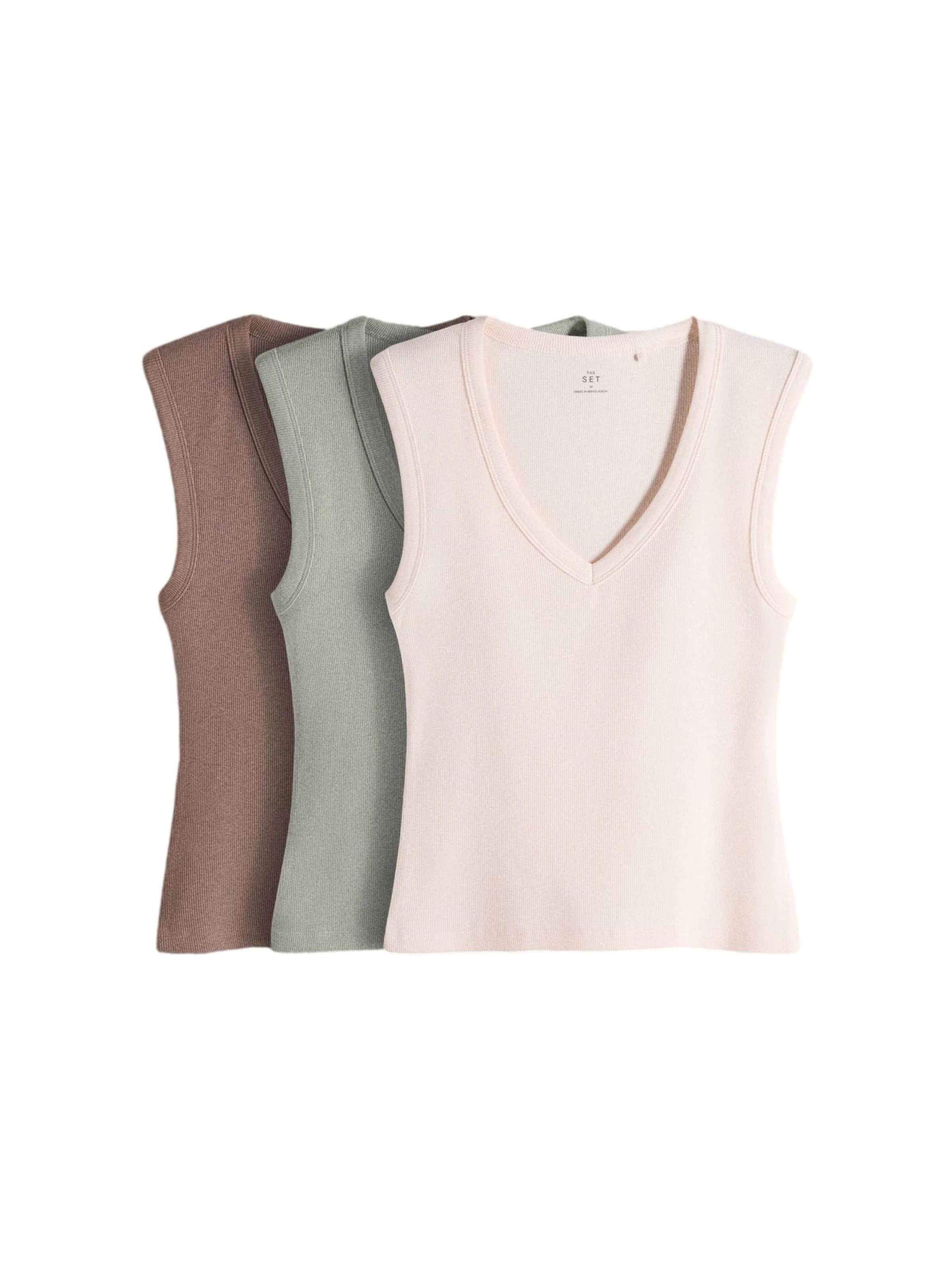 The Set Top in Beige: voorkant