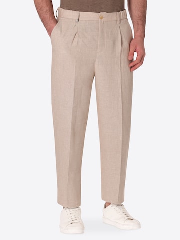 Loosefit Pantalon à plis 'Ban T. Certo' Distretto12 en beige : devant