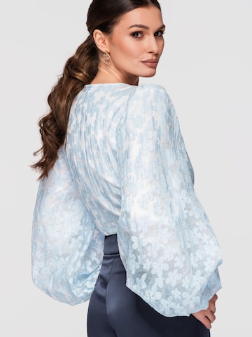Ombre Blouse in Blauw