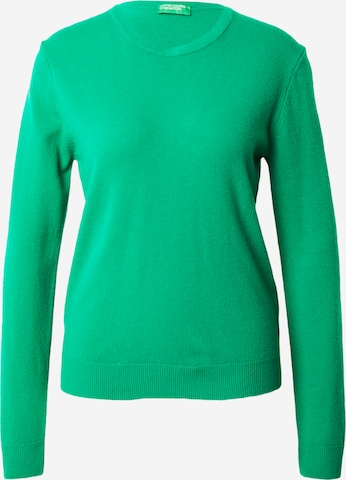 UNITED COLORS OF BENETTON Пуловер в зелено: отпред