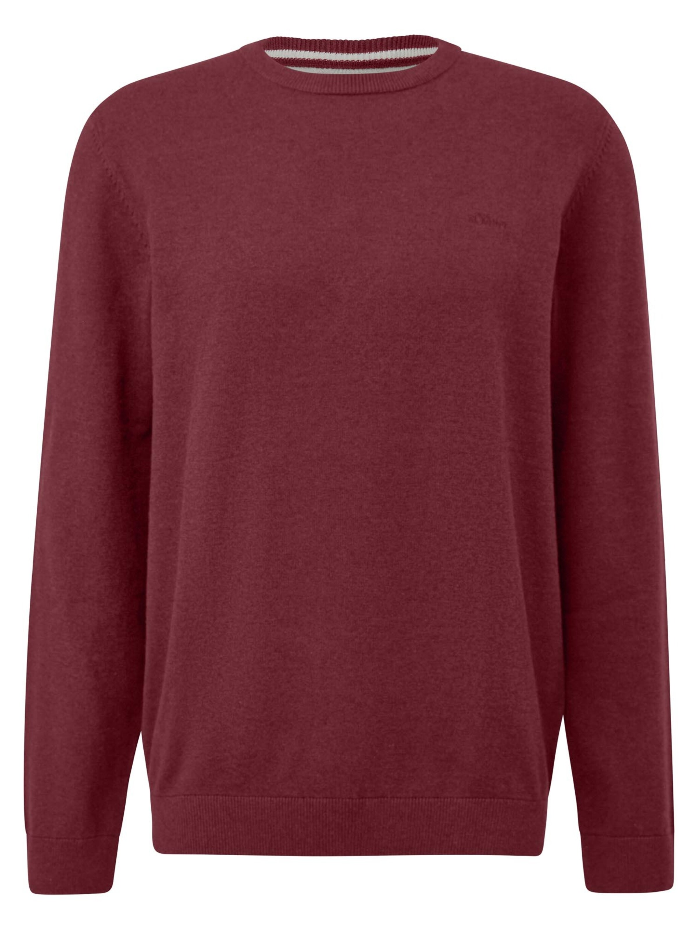 s.Oliver Pullover 'Basic'‌‌‌ in Rot: Vorderseite