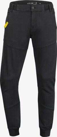 INDICODE JEANS Tapered Pants 'Zannes' in Black: front