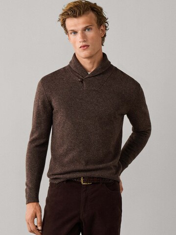 Hackett London Pullover in Braun: Vorderseite