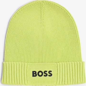BOSS Beanie ' Asic' in Green: front