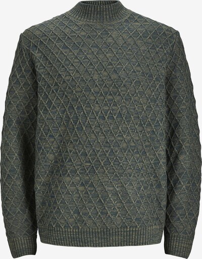 JACK & JONES Pull-over 'Ziggi' en vert clair / vert foncé, Vue avec produit