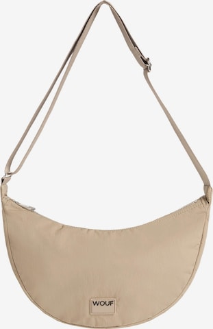 Wouf Crossbody Bag in Beige: front