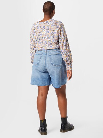 Calvin Klein Jeans Curve Regular Shorts in Blau