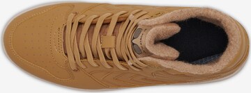 Hummel High-Top Sneakers in Brown