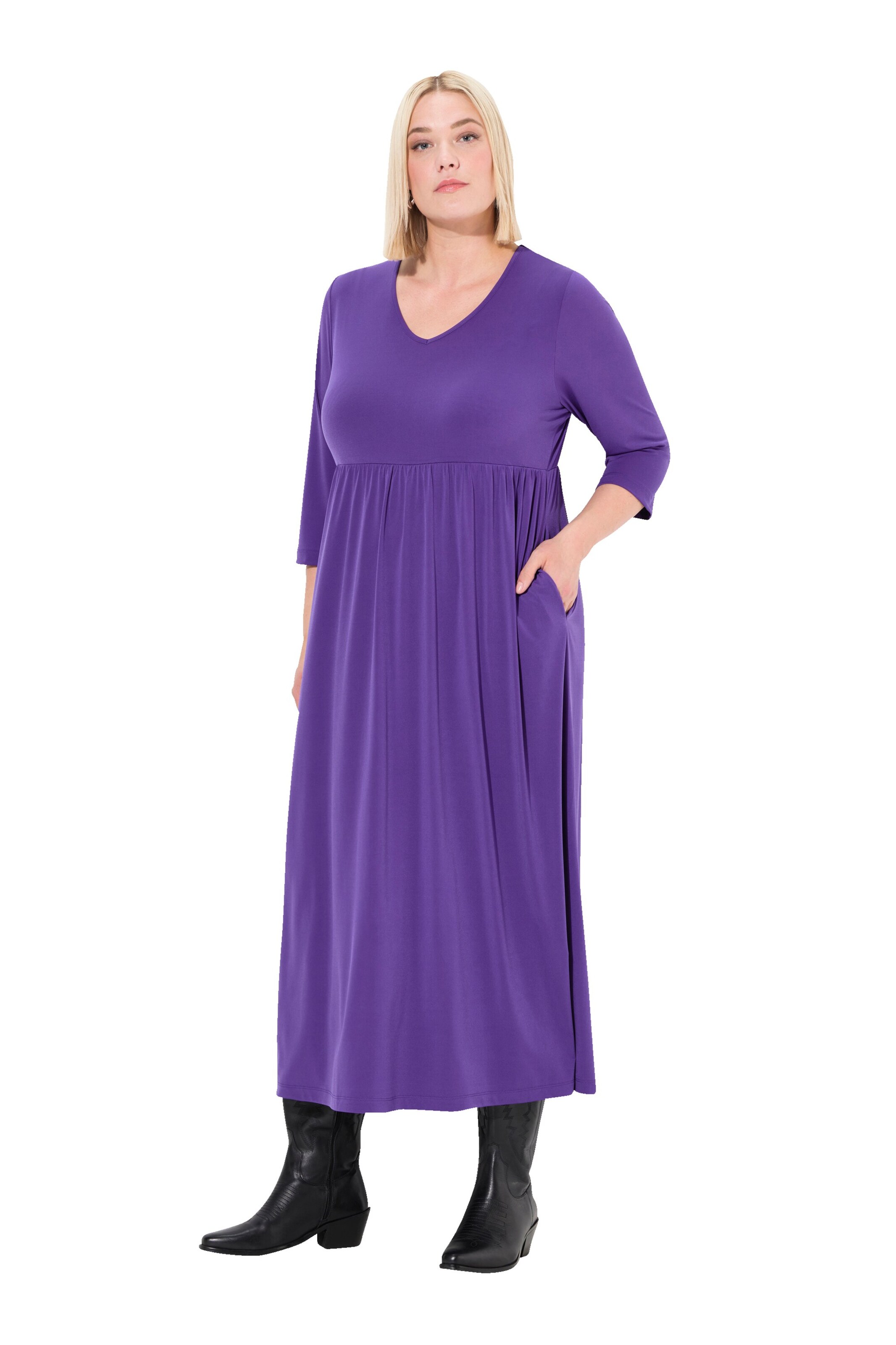 Ulla Popken Dress in Purple: front