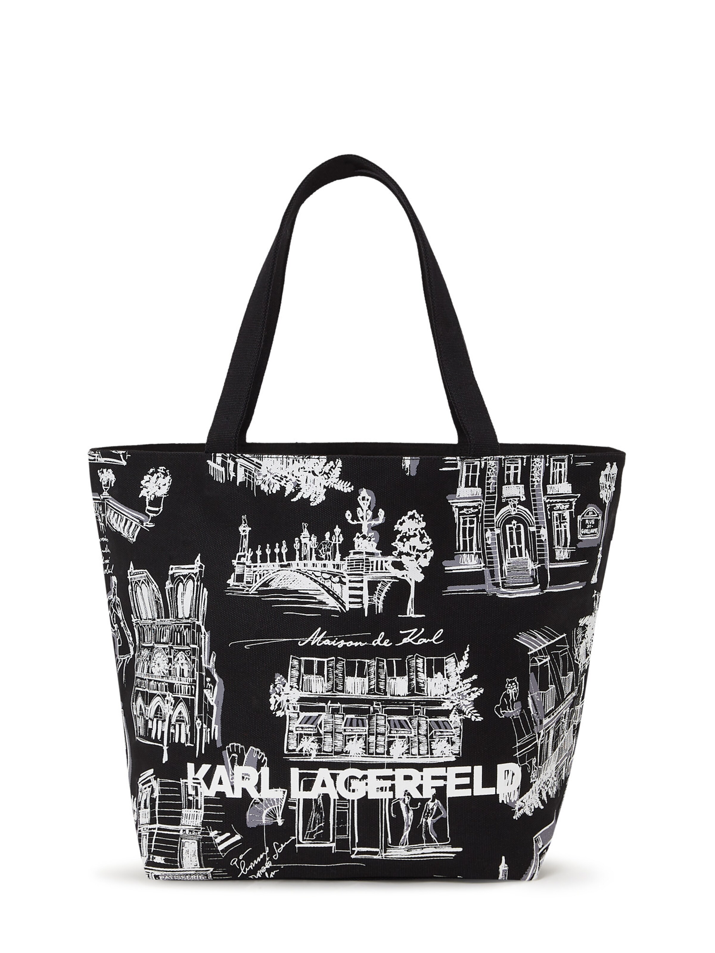 Karl Lagerfeld Μεγάλη τσάντα σε μαύρο