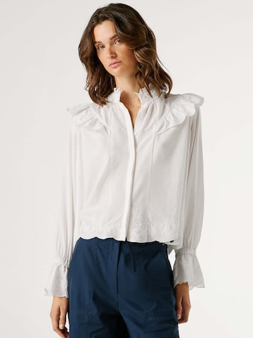 Pepe Jeans Blouse 'Bella' in Wit: voorkant