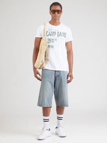 T-Shirt CAMP DAVID en blanc