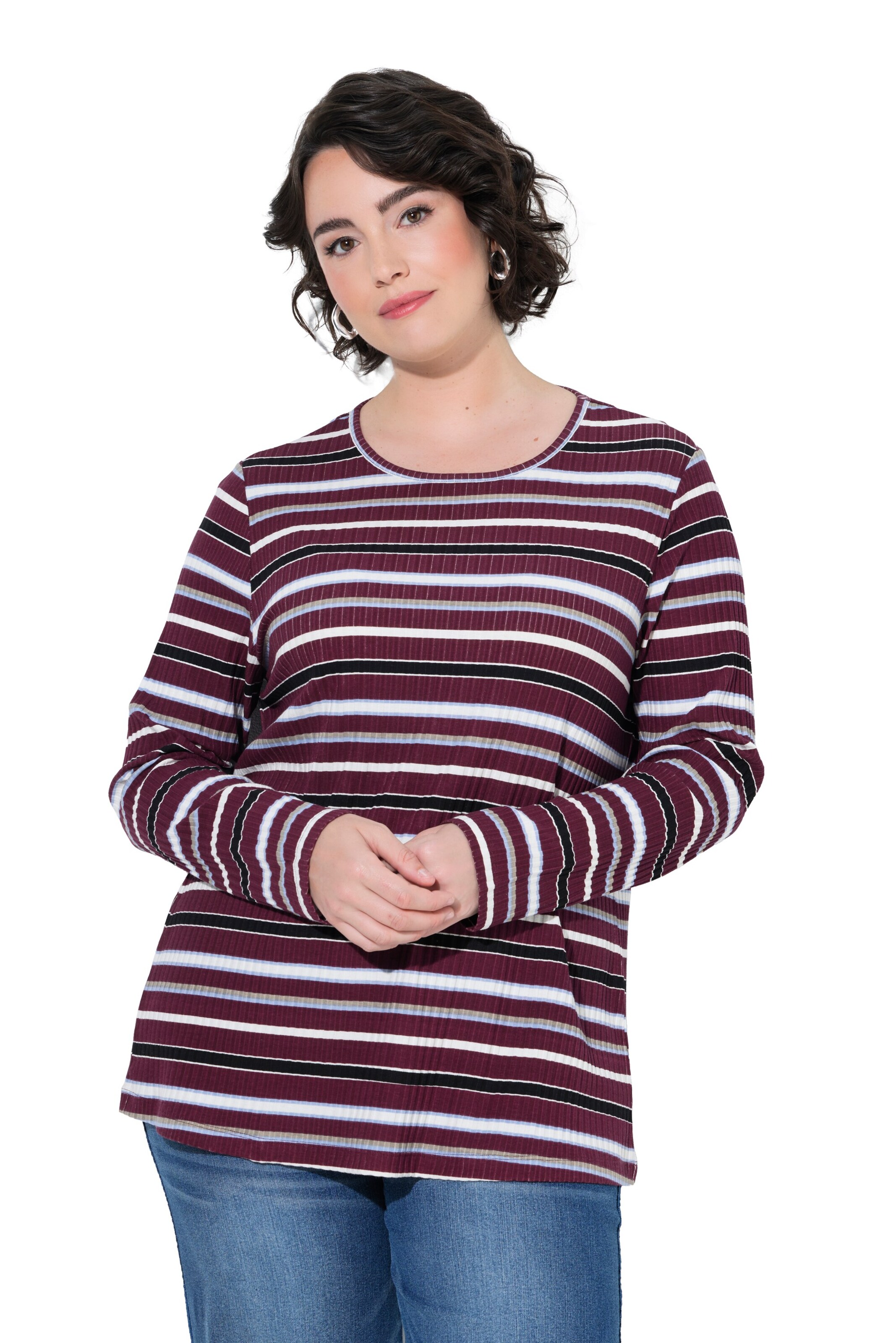 Ulla Popken Shirt in Rood: voorkant