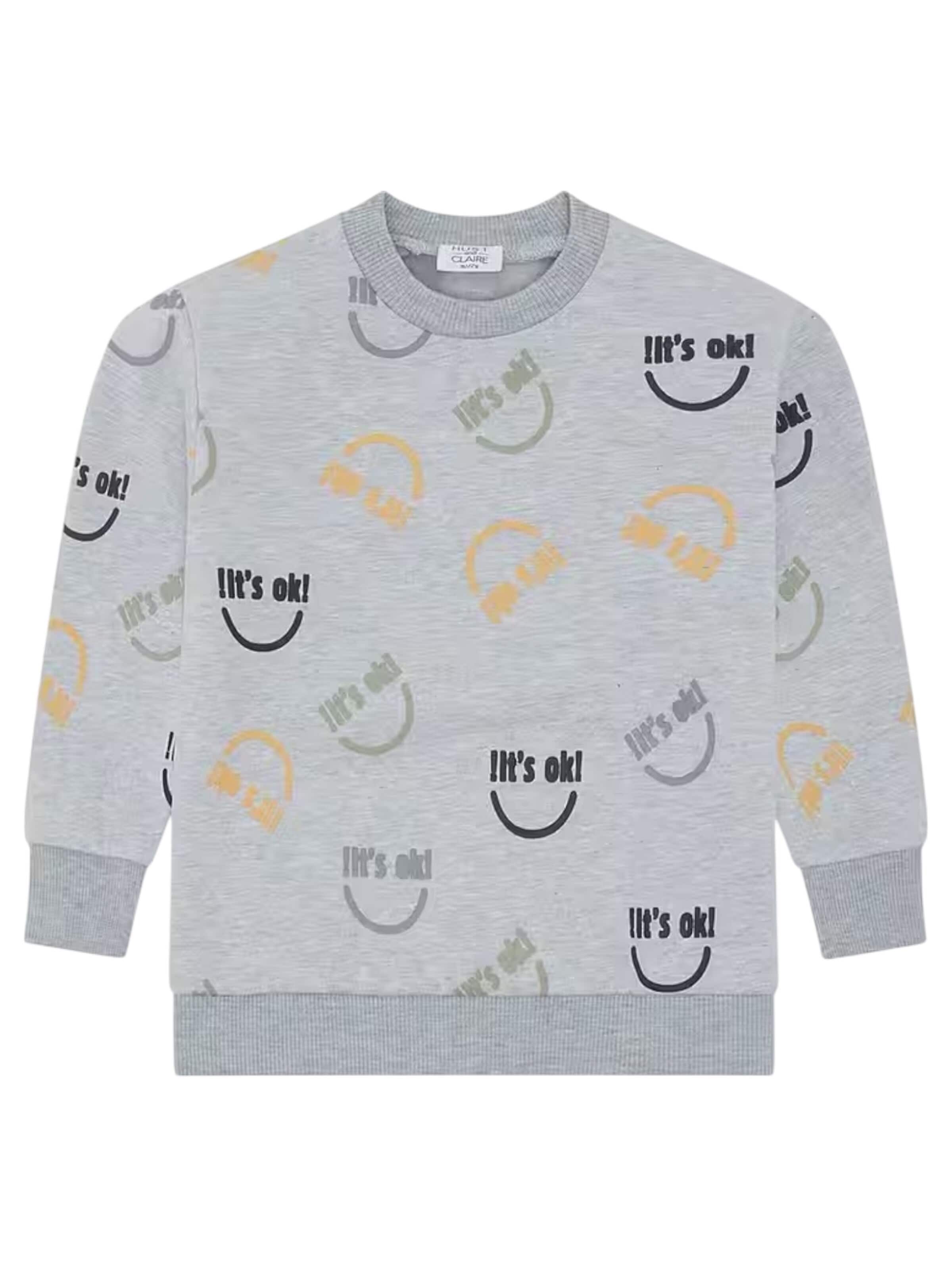 Hust & Claire Sweatshirt 'HCSejer'‌‌‌‌‌‌‌‌‌ in Grau: Vorderseite