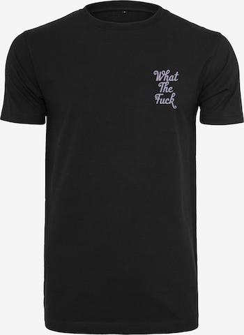 MT Men Shirt 'What The Fuck' in Black: front