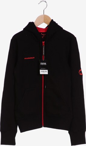 MAMMUT Sweatshirt & Zip-Up Hoodie in XS in Black: front
