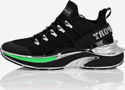 Sneaker bassa 'Chrome Surfer' Plein Sport di colore verde / nero, Visualizzazione prodotti