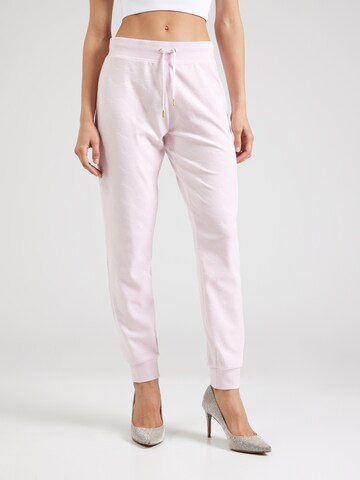 Juicy Couture Tapered Housut 'Pipa' värissä vaaleanpunainen: etupuoli