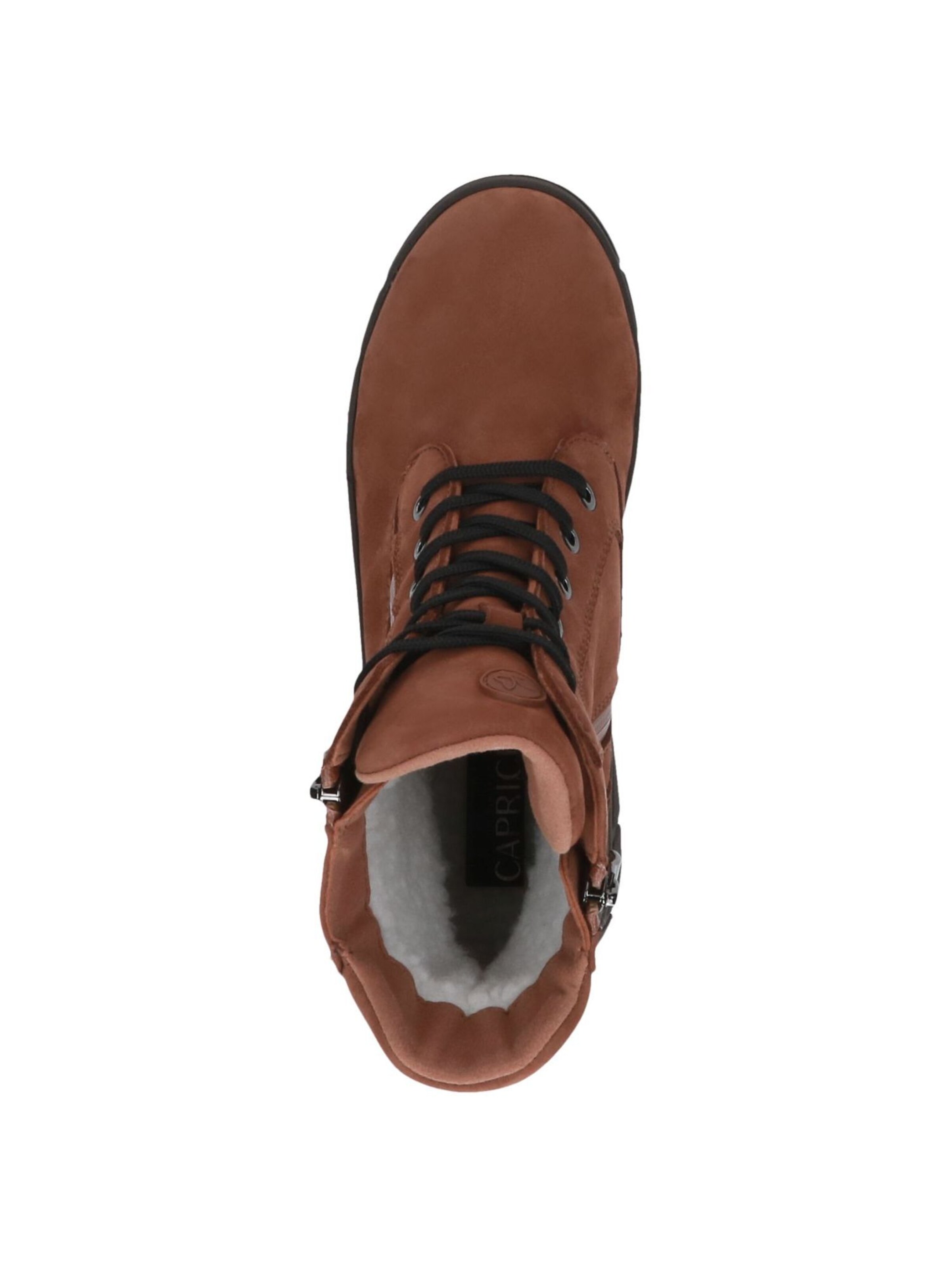 CAPRICE Schnürstiefelette in Braun
