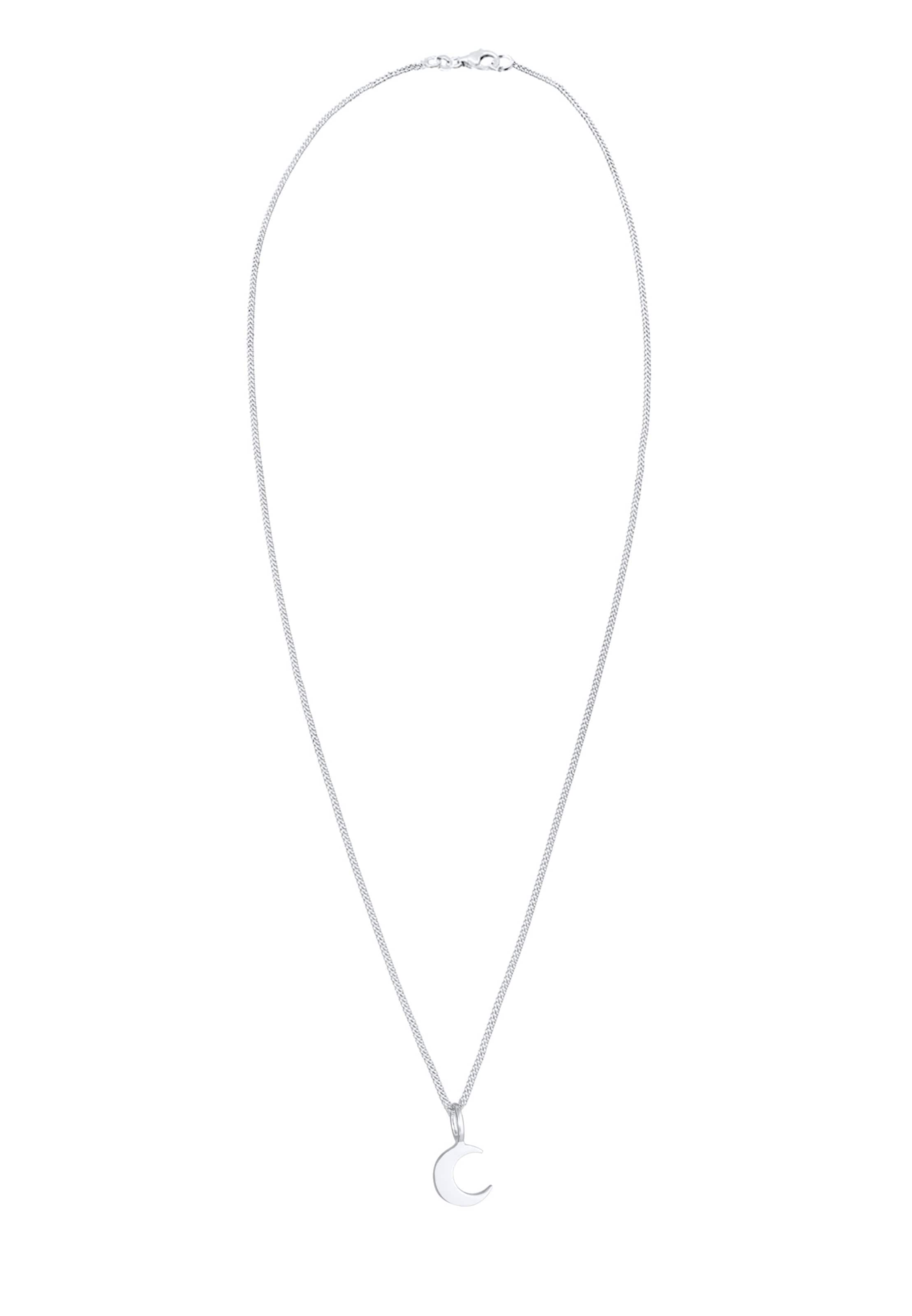 ELLI Halskette 'Astro Halbmond' in Silber