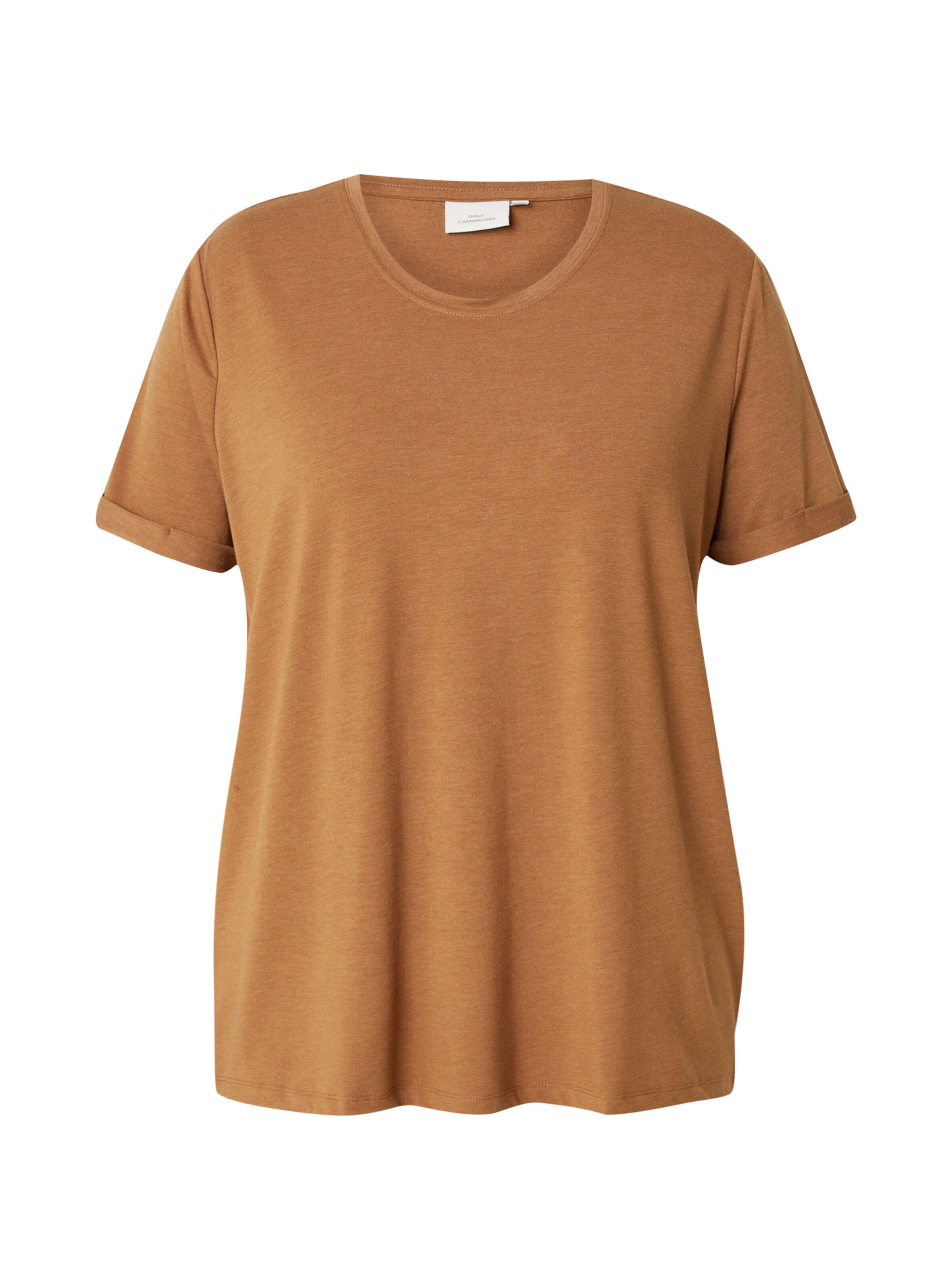 ONLY Carmakoma Shirt 'CARMoster' in Brown: front