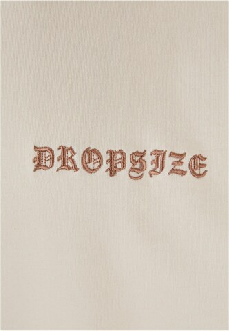 Dropsize T-shirt i beige