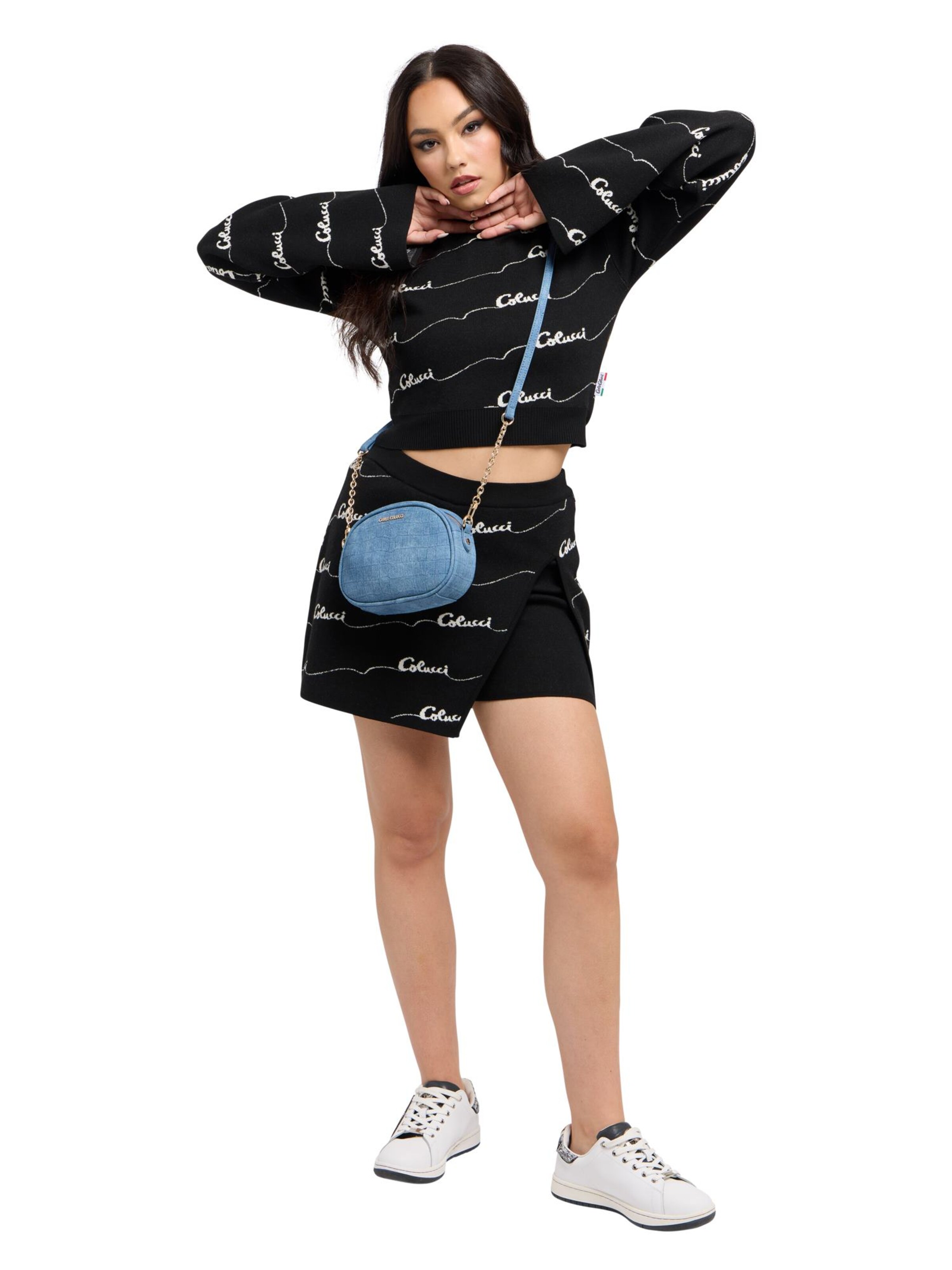 Sac à bandoulière ' di Monaco ' Carlo Colucci en bleu