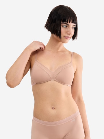 SLOGGI BH ' Blue GO Blush ' in Beige: voorkant
