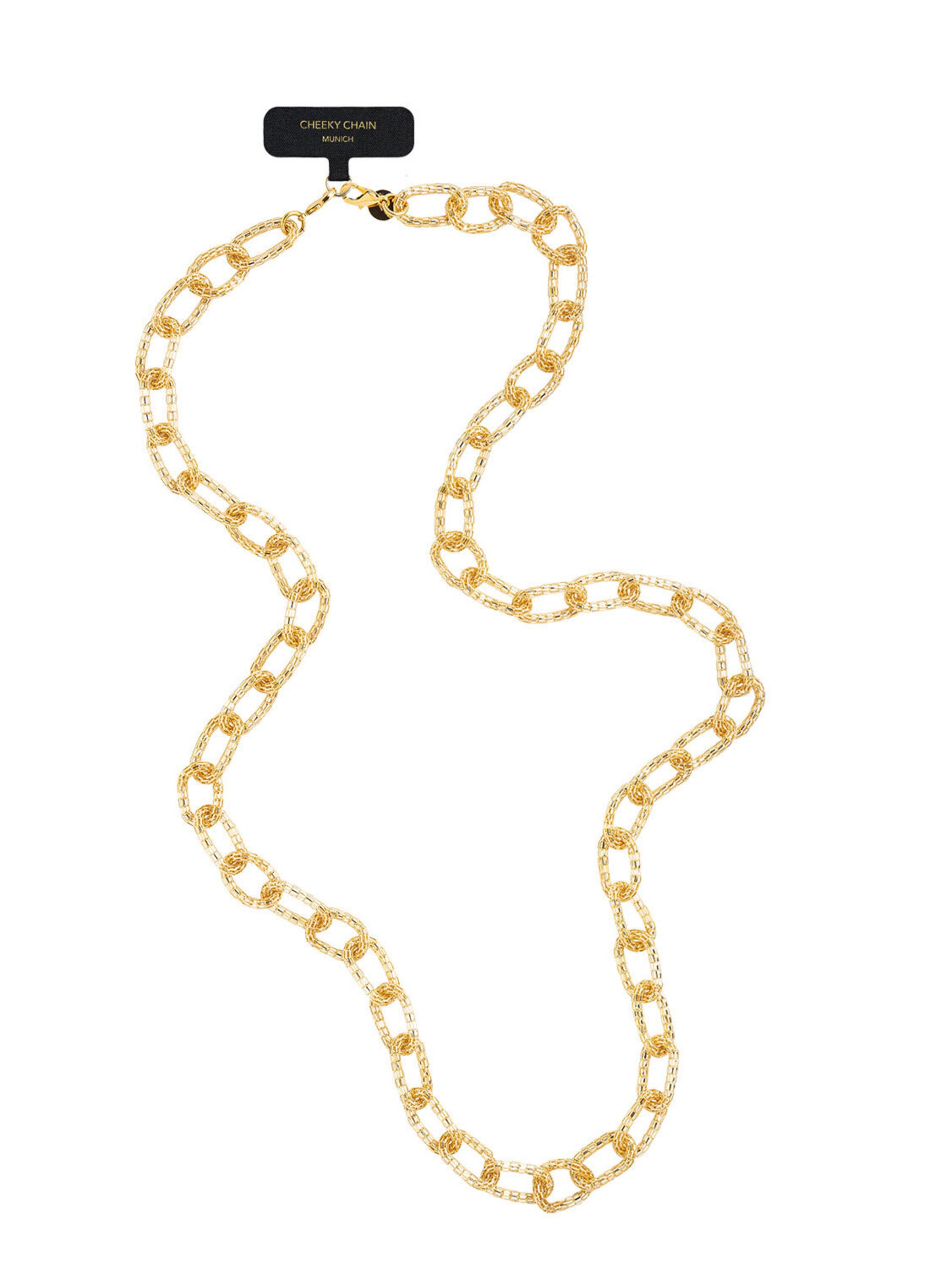 Cheeky Chain Munich Smartphone Case 'Mesh' in Gold: front